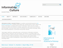 Tablet Screenshot of infoculturejournal.org